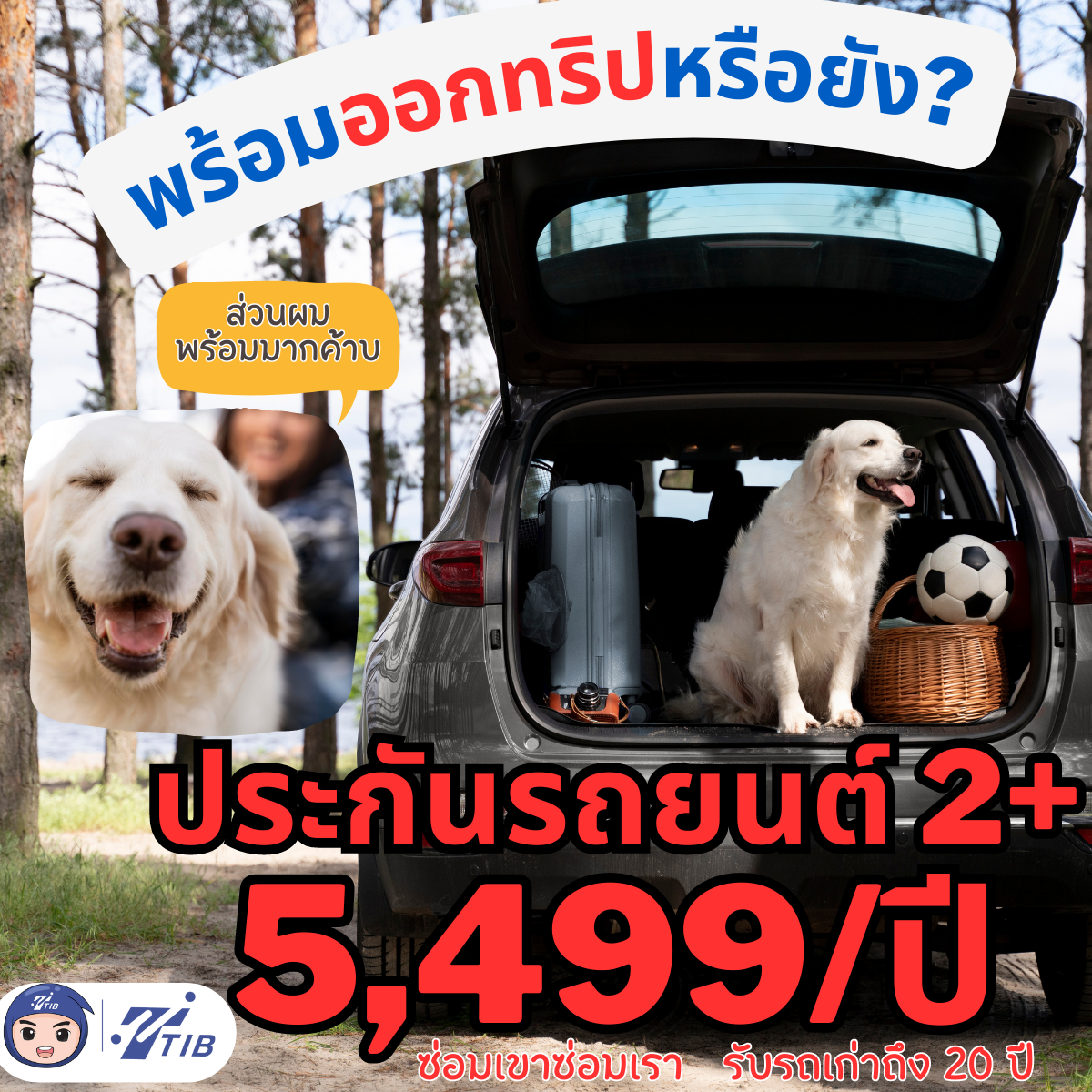 ประกันรถยนต์2+ กับ ttib