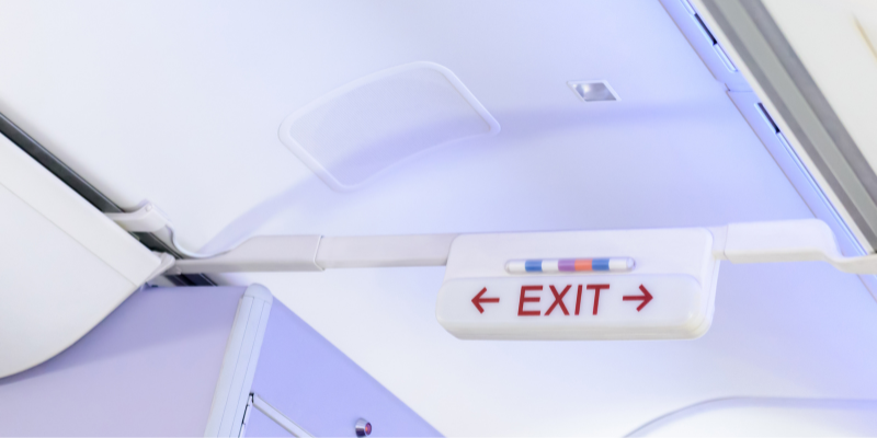 Exit sign