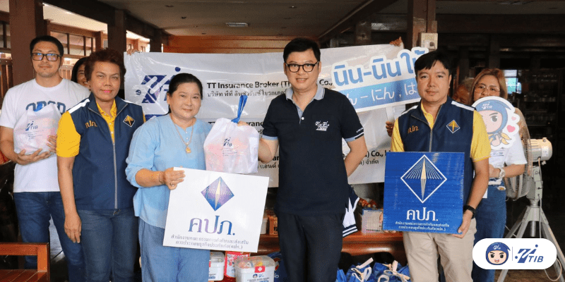 ส่งมอบถุงยังชีพให้แก่พี่น้องชาวอยุธยา ร่วมกับสำนักงานคปภ.อยุธยา