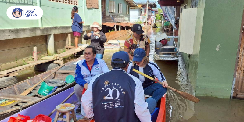 ลงพื้นที่น้ำท่วมอยุธยา