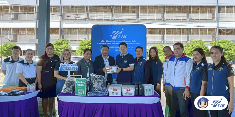 TTIB และโครงการนินนินให้ เข้าร่วมกิจกรรมโครงการยุวชนนักสื่อสรประกันภัย หอประชุมวิทยาลัยเทคนิคโคกสำโรง